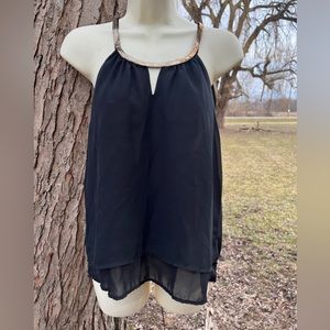 NWOT black LIPSTICK tank top Small
